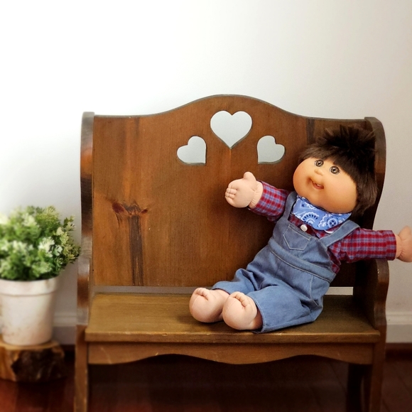 Signed Xavier Roberts Cabbage Patch Doll Missing Front Teeth Boy 18" Brown Hair - Picture 13 of 16